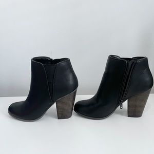 Fergalicious Black Punch Chelsea Booties